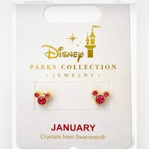 Mickey Mouse Earrings – January Crystals from Swarovski